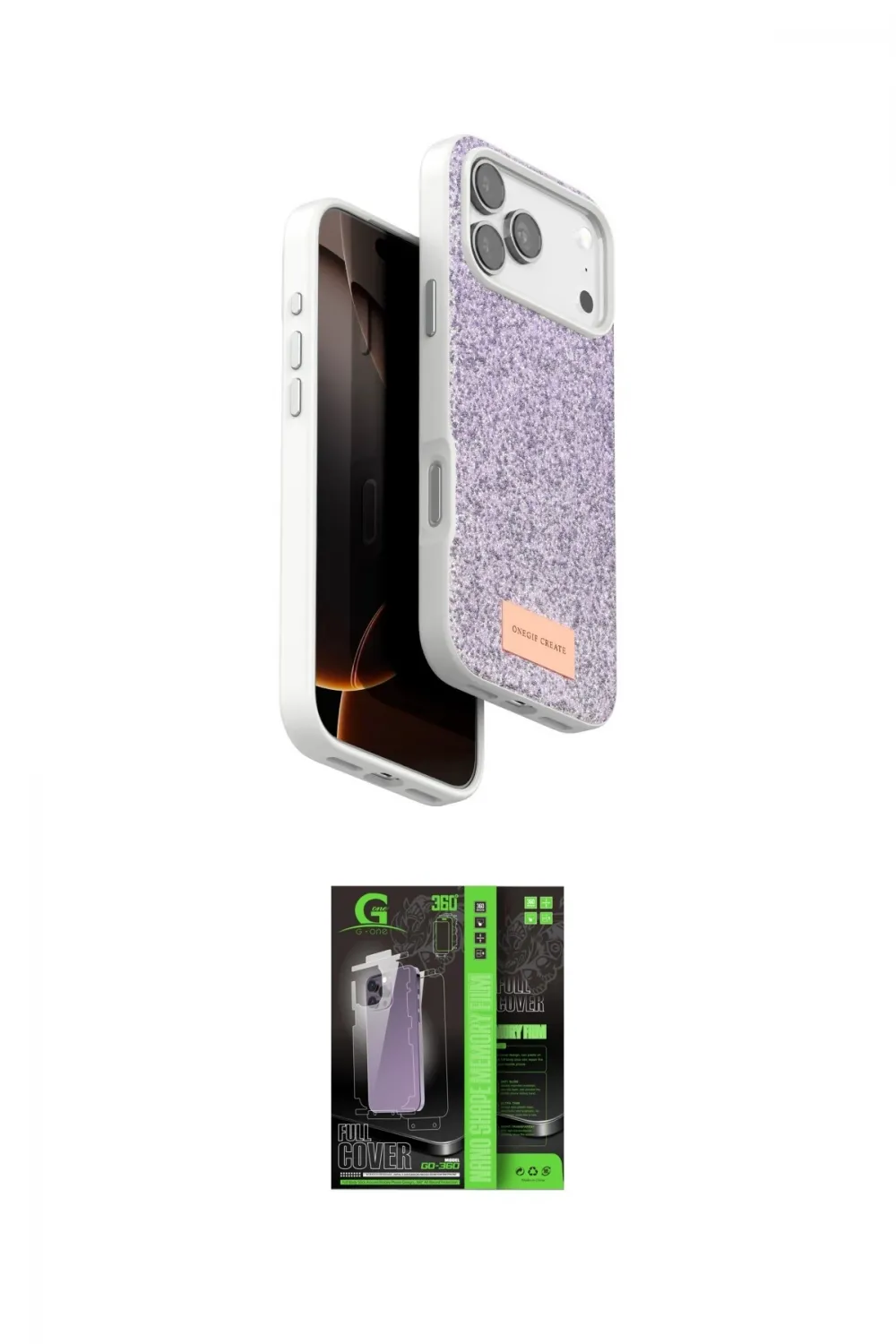 ieg™ iPhone 17 Pro Kılıf Vadi Klasik Serisi - Siyah 360 Mat Full Body Arka Koruyucu