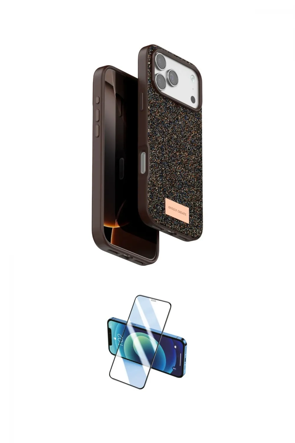 ieg™ iPhone 17 Pro Kılıf Vadi Klasik Serisi - Siyah 3D Antistatik Cam Ekran Koruyucu