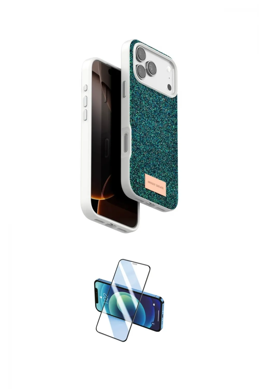 ieg™ iPhone 17 Pro Kılıf Vadi Klasik Serisi - Siyah 3D Antistatik Cam Ekran Koruyucu