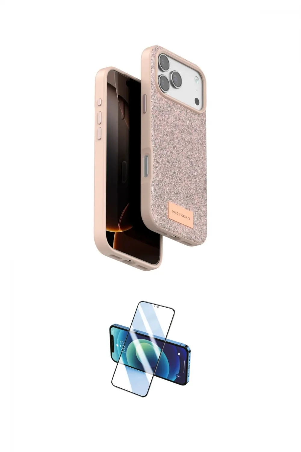 ieg™ iPhone 17 Pro Kılıf Vadi Klasik Serisi - Siyah 3D Antistatik Cam Ekran Koruyucu