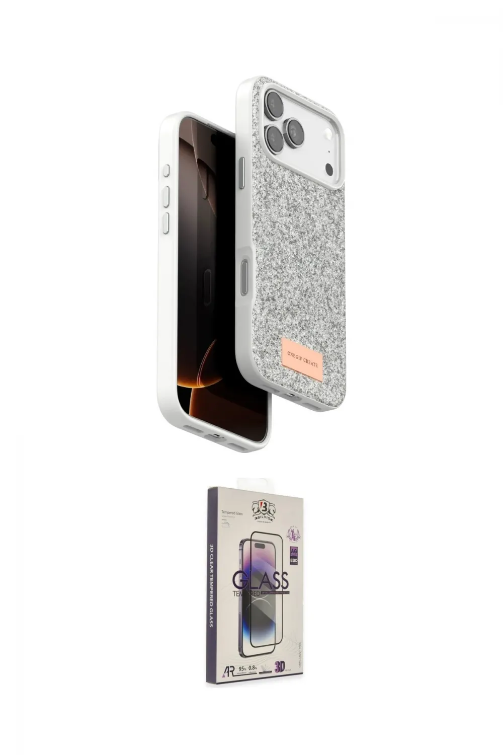 ieg™ iPhone 17 Pro Kılıf Vadi Klasik Serisi - Siyah Bilvis 3D Cam Ekran Koruyucu