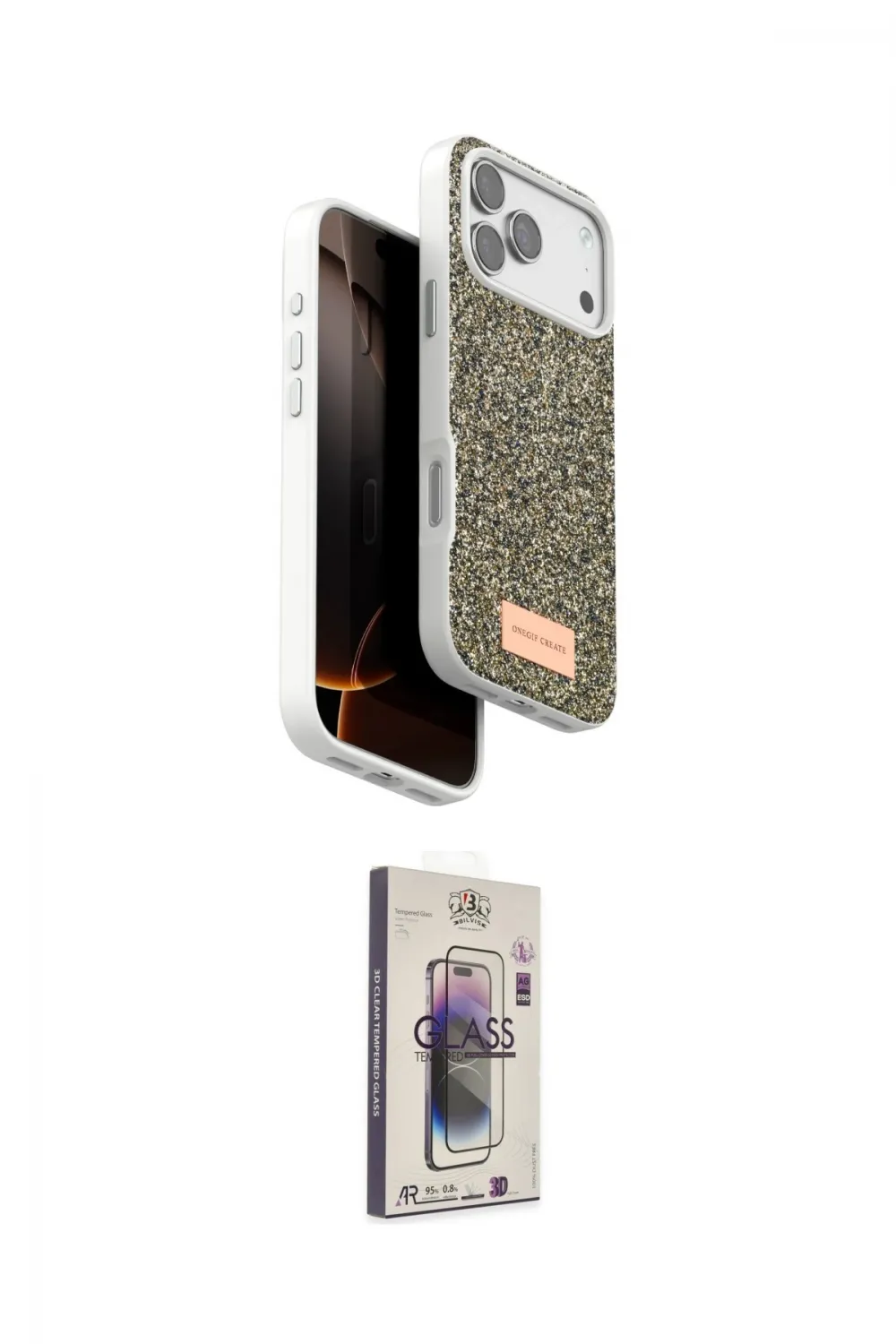 ieg™ iPhone 17 Pro Kılıf Vadi Klasik Serisi - Siyah Bilvis 3D Cam Ekran Koruyucu