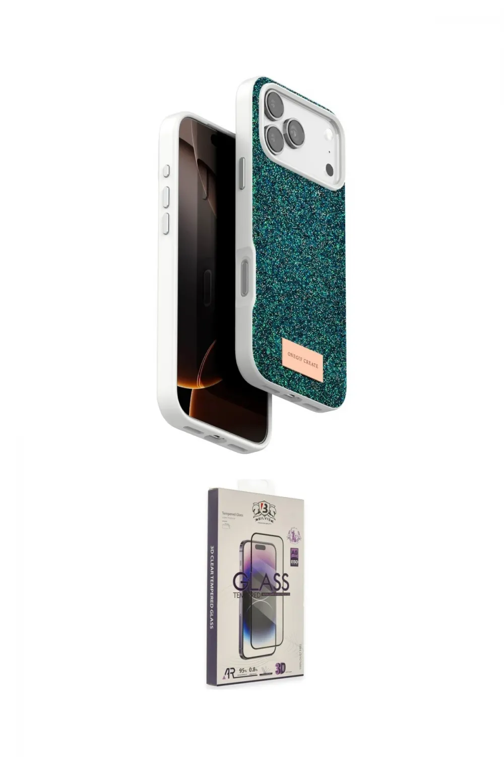 ieg™ iPhone 17 Pro Kılıf Vadi Klasik Serisi - Siyah Bilvis 3D Cam Ekran Koruyucu