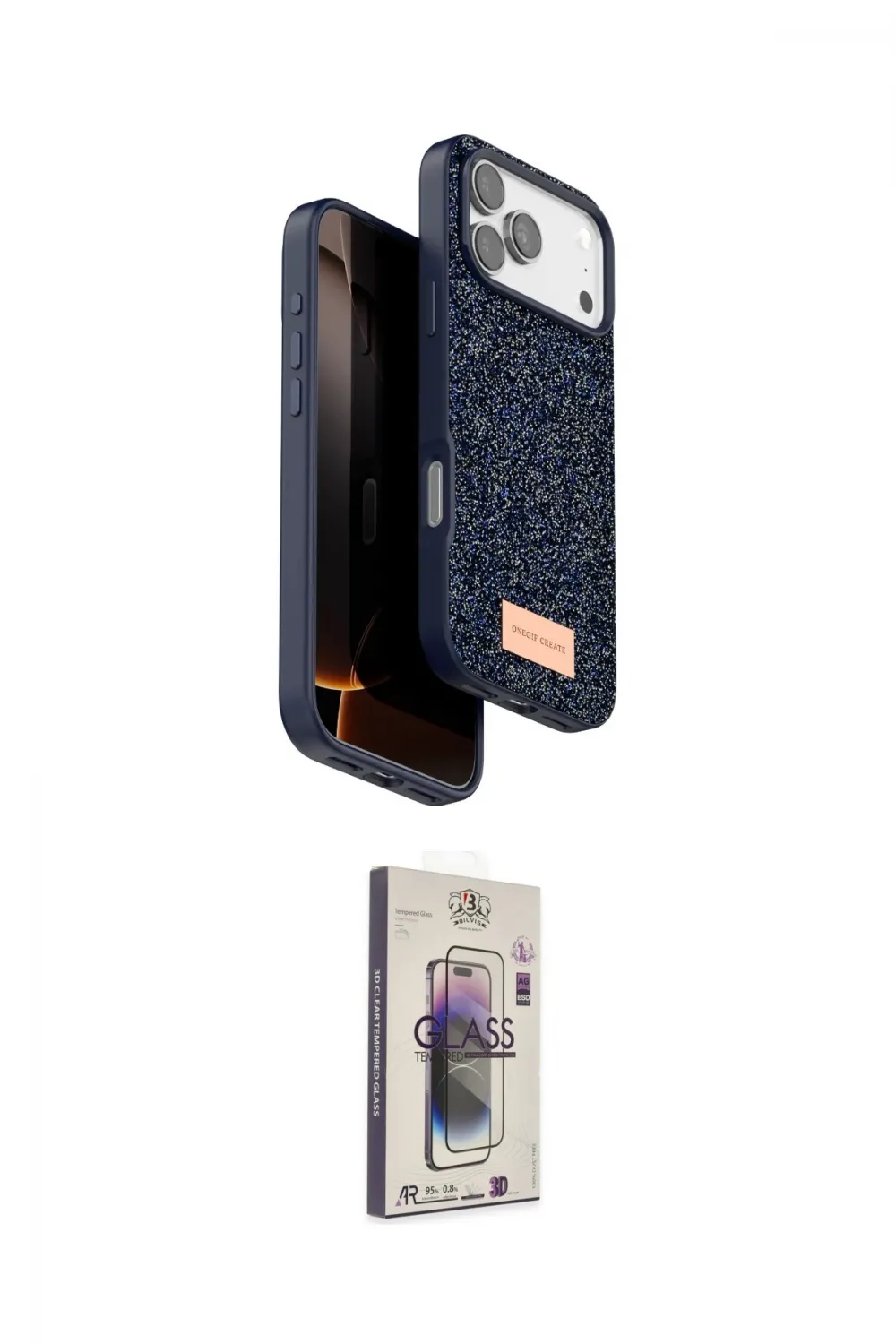 ieg™ iPhone 17 Pro Kılıf Vadi Klasik Serisi - Siyah Bilvis 3D Cam Ekran Koruyucu