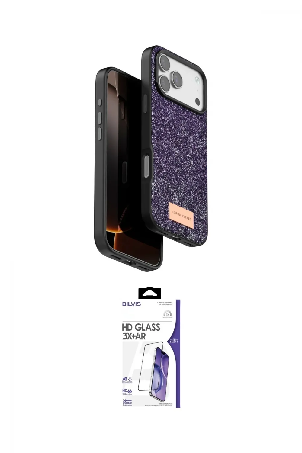 ieg™ iPhone 17 Pro Kılıf Vadi Klasik Serisi - Siyah Bilvis 3X AR HD Cam Ekran Koruyucu