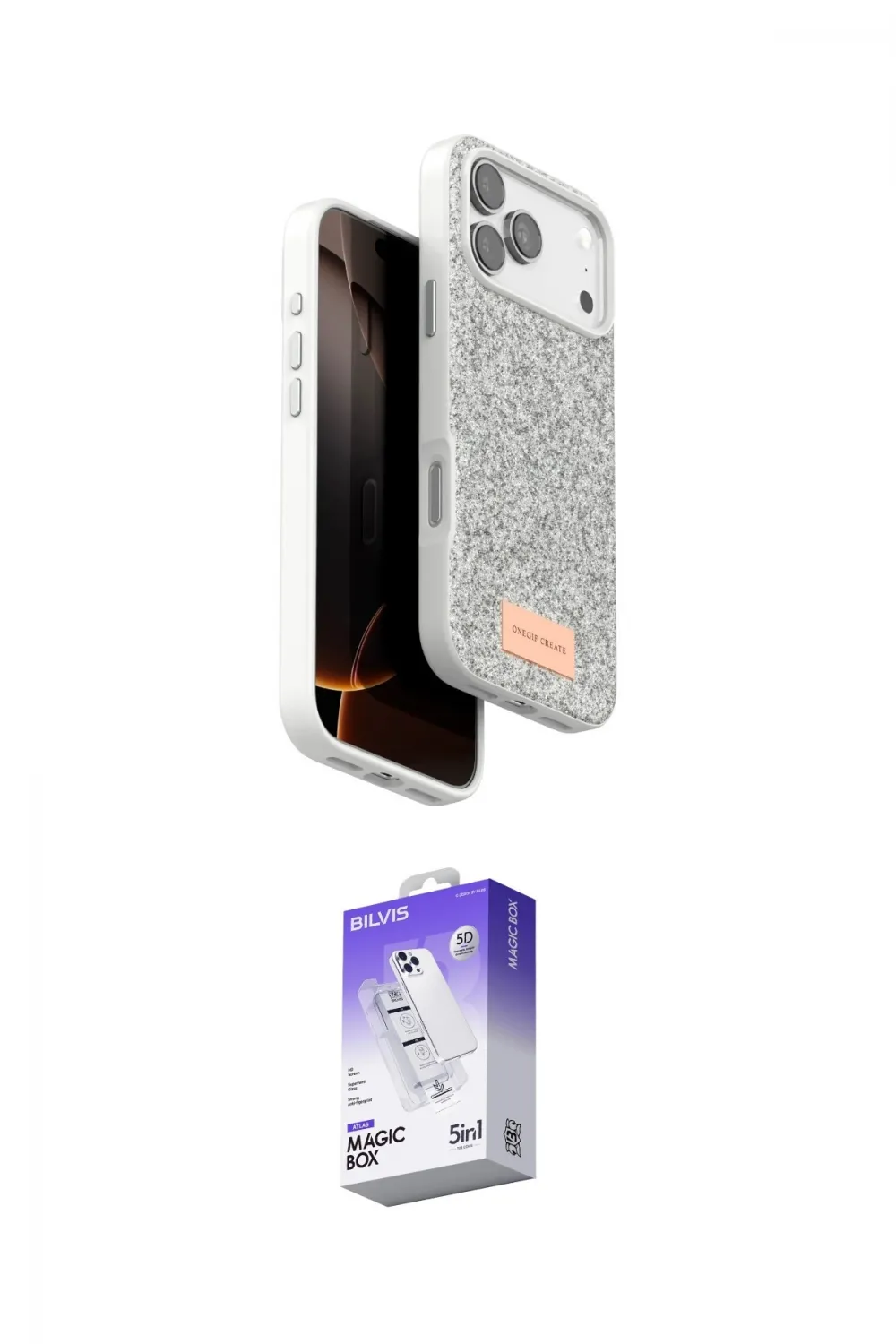 ieg™ iPhone 17 Pro Kılıf Vadi Klasik Serisi - Siyah Bilvis 5in1 3D Magic Cam Ekran Koruyucu