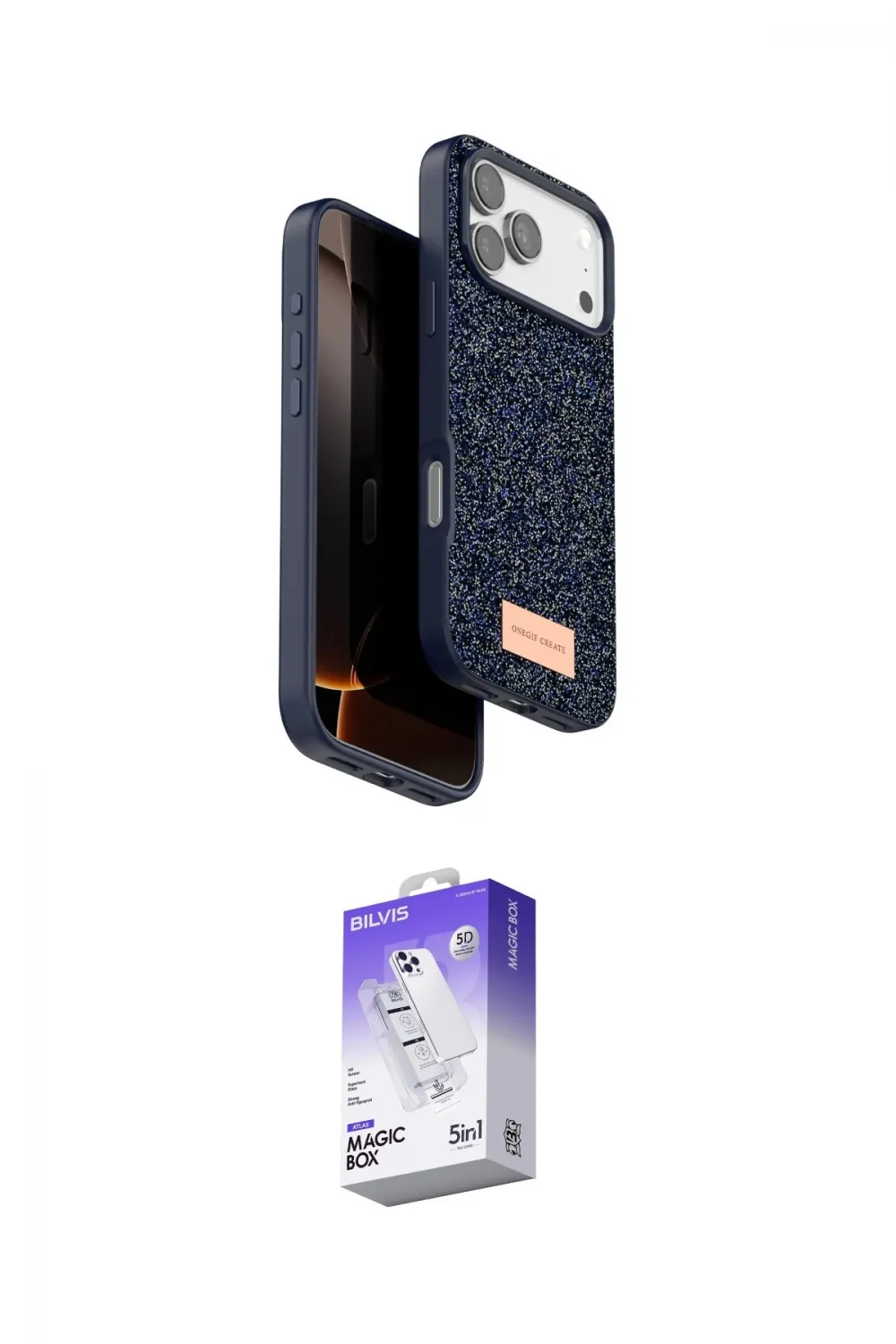 ieg™ iPhone 17 Pro Kılıf Vadi Klasik Serisi - Siyah Bilvis 5in1 3D Magic Cam Ekran Koruyucu