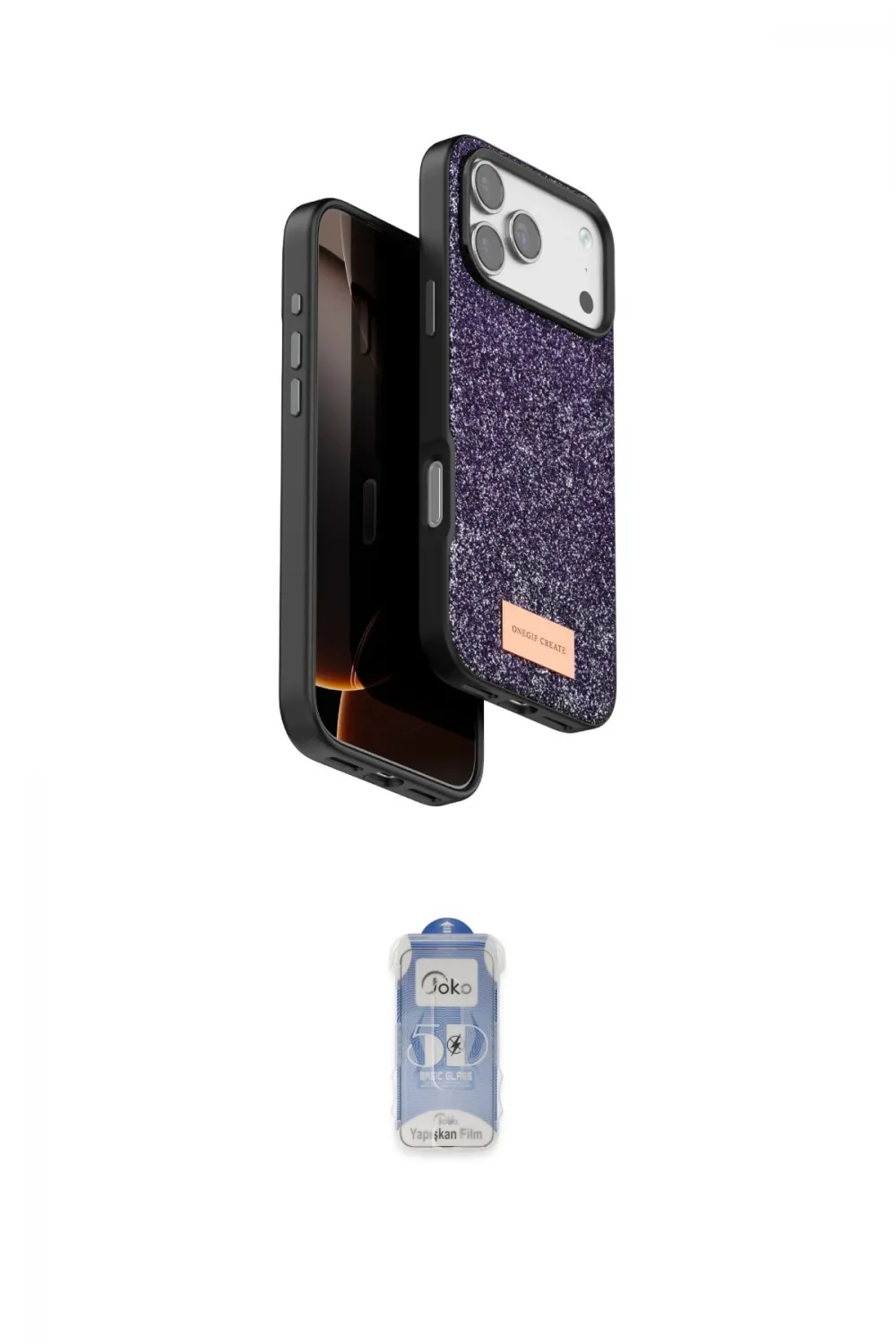 ieg™ iPhone 17 Pro Kılıf Vadi Klasik Serisi - Siyah Joko Magic 5D Cam
