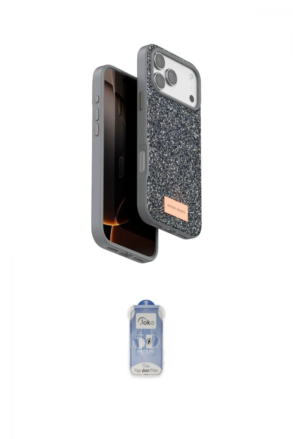 ieg™ iPhone 17 Pro Kılıf Vadi Klasik Serisi - Siyah Joko Magic 5D Cam