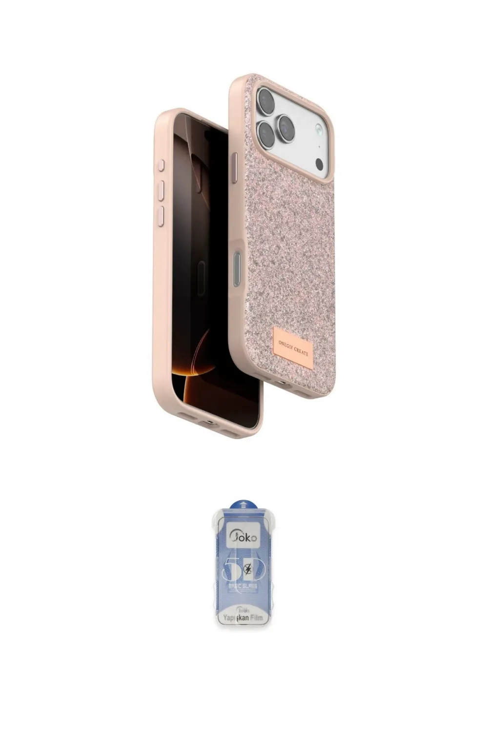 ieg™ iPhone 17 Pro Kılıf Vadi Klasik Serisi - Siyah Joko Magic 5D Cam