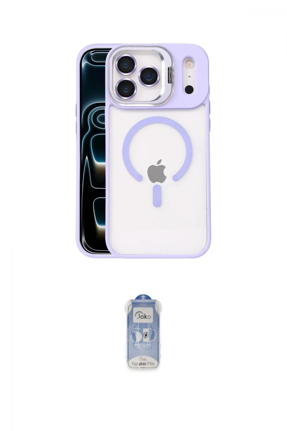 ieg™ iPhone 17 Pro Kılıf Yadigar Asil Koleksiyonu - Siyah Joko Magic 5D Cam