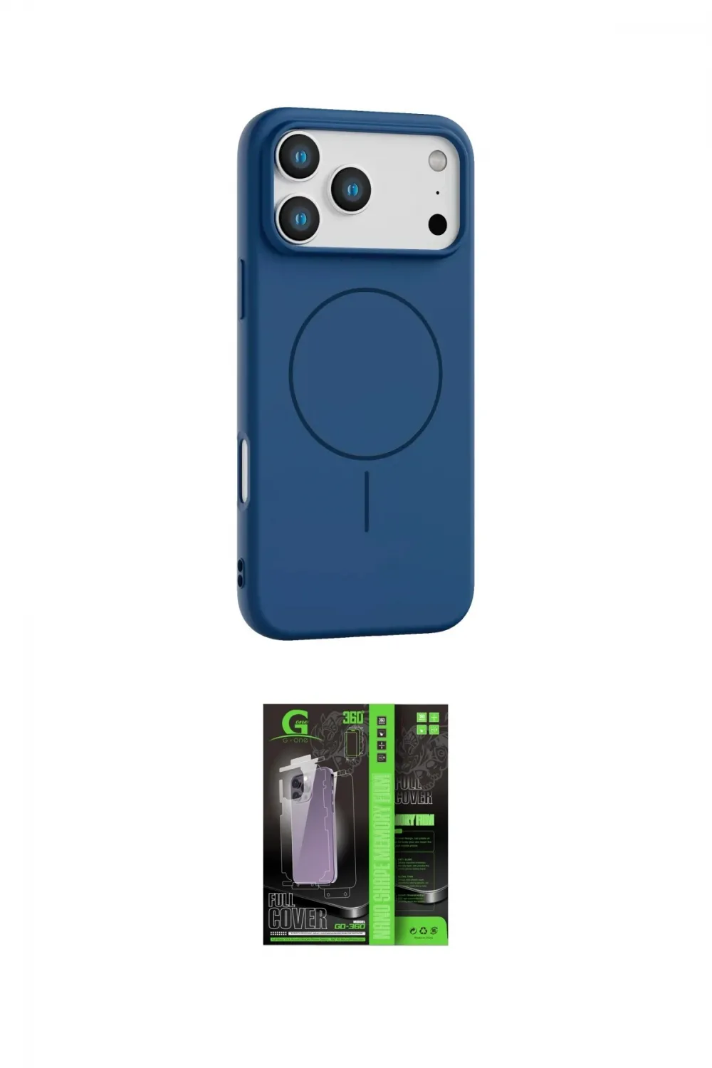 ieg™ iPhone 17 Pro Kılıf Yankı Form Serisi - Şeffaf 360 Full Body Arka Koruyucu