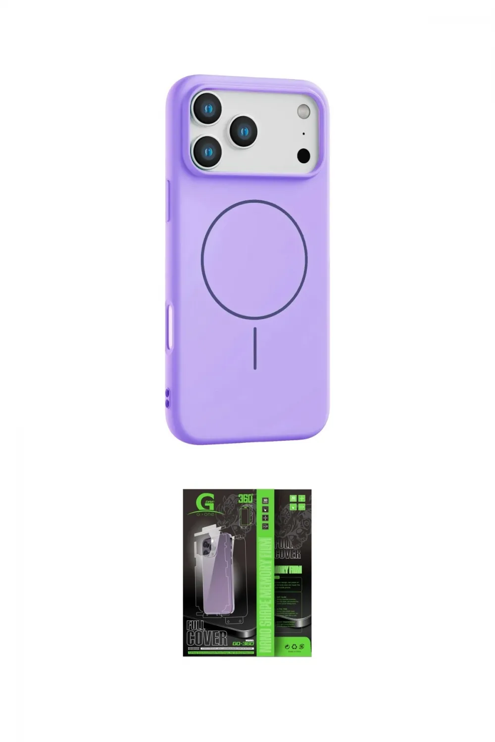 ieg™ iPhone 17 Pro Kılıf Yankı Form Serisi - Şeffaf 360 Full Body Arka Koruyucu