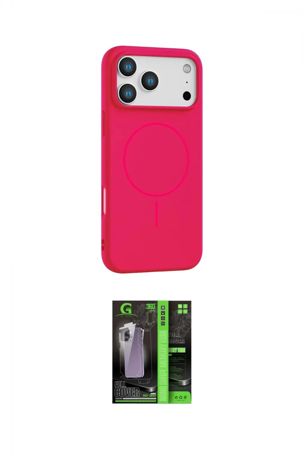 ieg™ iPhone 17 Pro Kılıf Yankı Form Serisi - Şeffaf 360 Full Body Arka Koruyucu