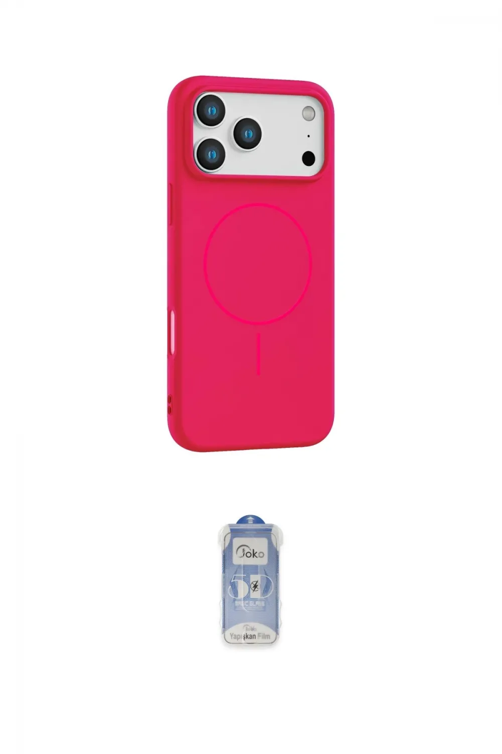 ieg™ iPhone 17 Pro Kılıf Yankı Form Serisi - Siyah Joko Magic 5D Cam