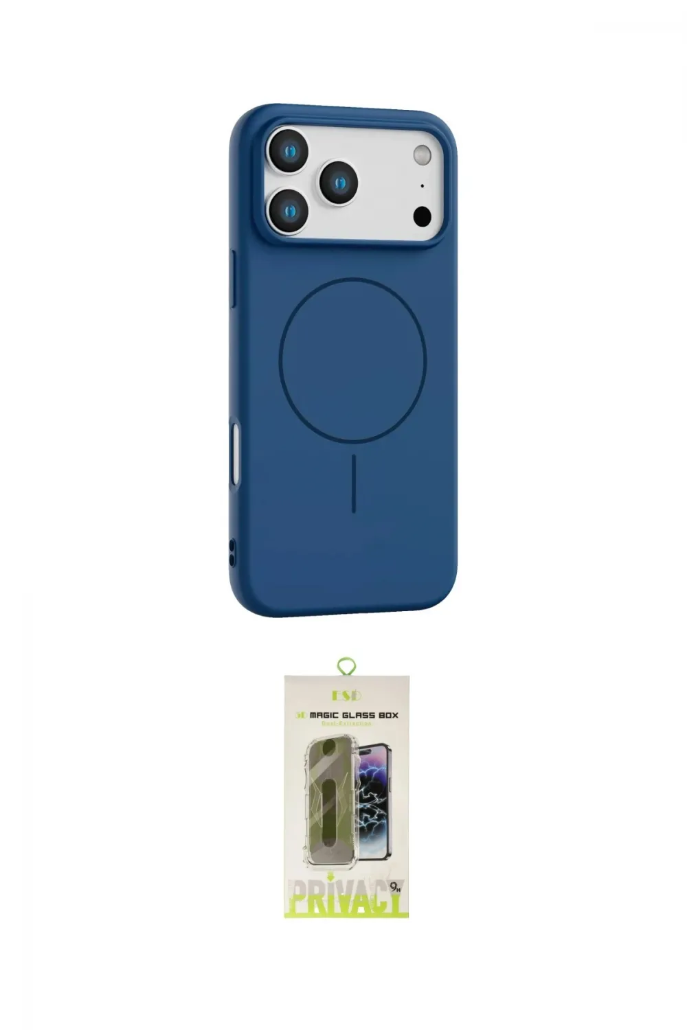 ieg™ iPhone 17 Pro Kılıf Yankı Form Serisi - Siyah Joko Magic 5D Hayalet Cam