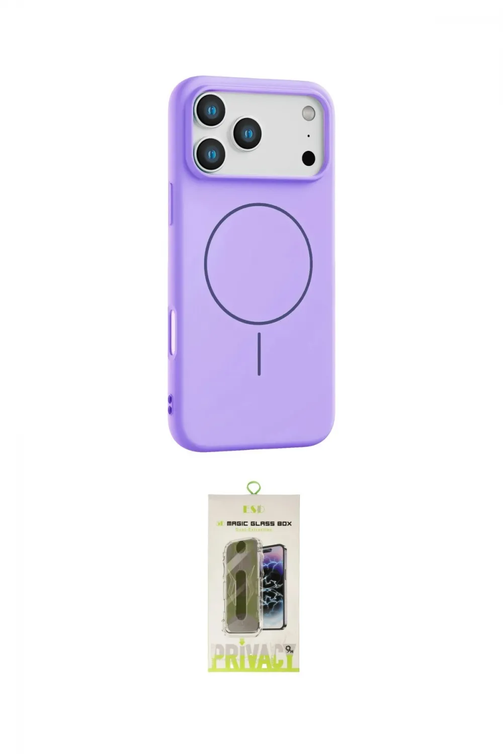 ieg™ iPhone 17 Pro Kılıf Yankı Form Serisi - Siyah Joko Magic 5D Hayalet Cam