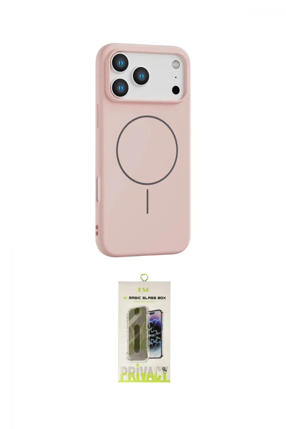 ieg™ iPhone 17 Pro Kılıf Yankı Form Serisi - Siyah Joko Magic 5D Hayalet Cam