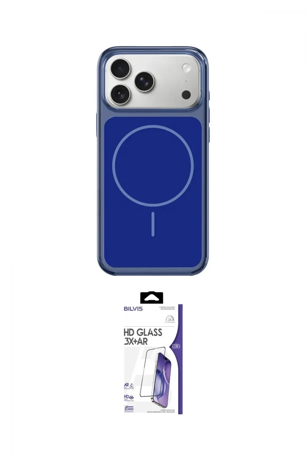 ieg™ iPhone 17 Pro Kılıf Yankı Minimal Serisi - Siyah Bilvis 3X AR HD Cam Ekran Koruyucu