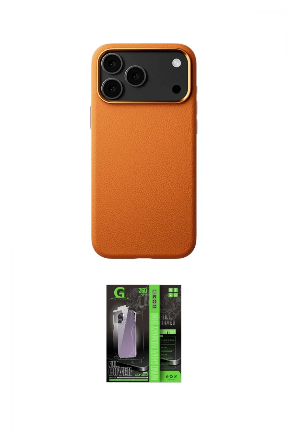 ieg™ iPhone 17 Pro Kılıf Zirve Modern Prime - Şeffaf 360 Full Body Arka Koruyucu