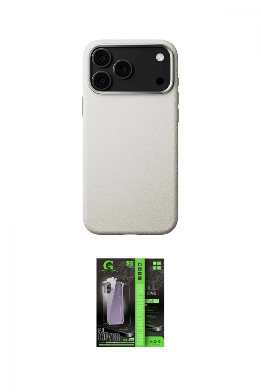 ieg™ iPhone 17 Pro Kılıf Zirve Modern Prime - Siyah 360 Mat Full Body Arka Koruyucu