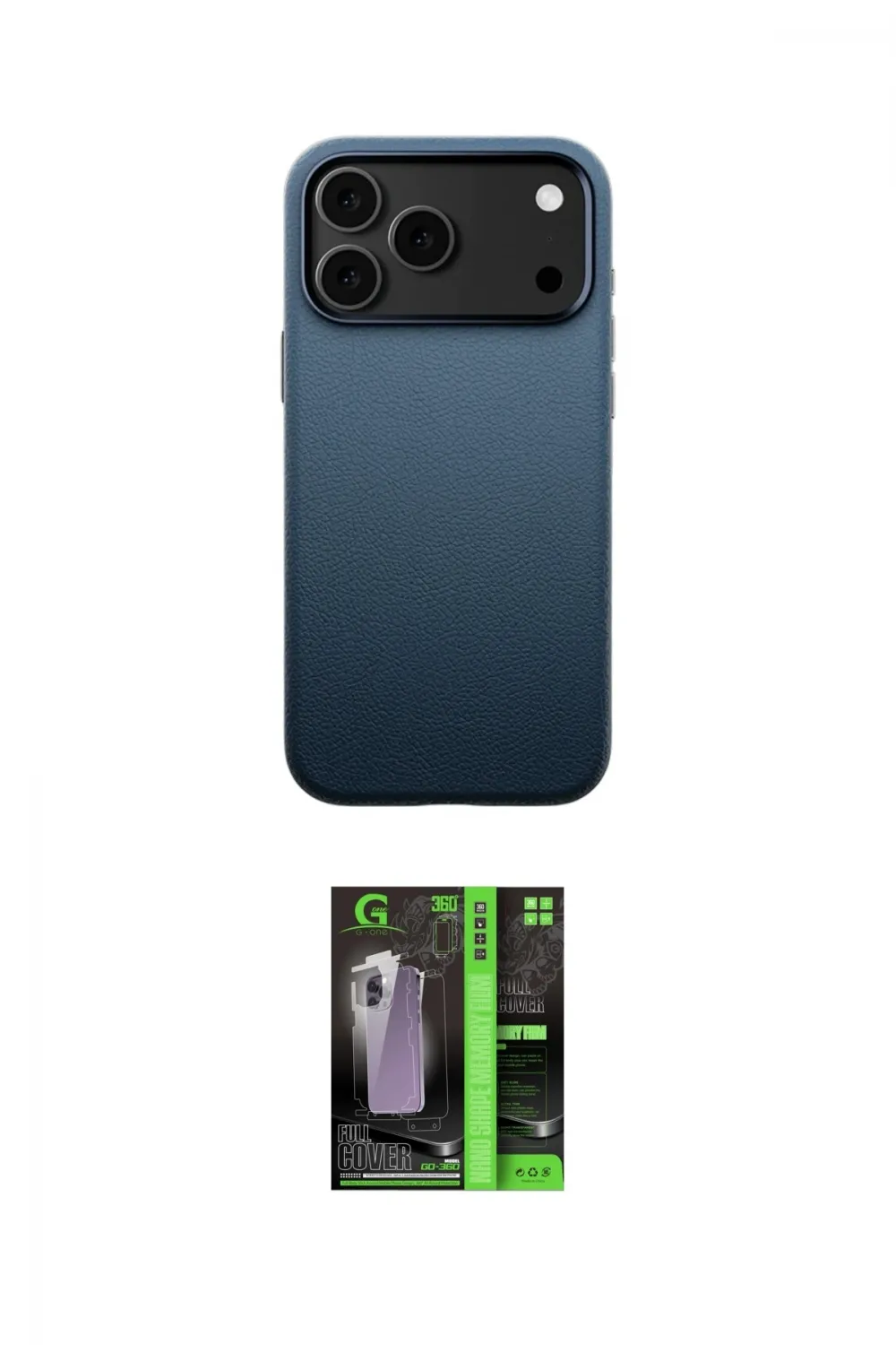 ieg™ iPhone 17 Pro Kılıf Zirve Modern Prime - Siyah 360 Mat Full Body Arka Koruyucu