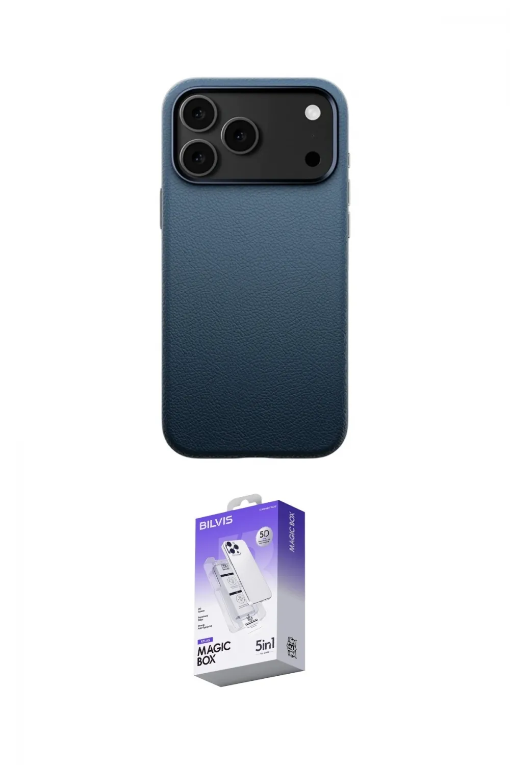 ieg™ iPhone 17 Pro Kılıf Zirve Modern Prime - Siyah Bilvis 5in1 3D Magic Cam Ekran Koruyucu