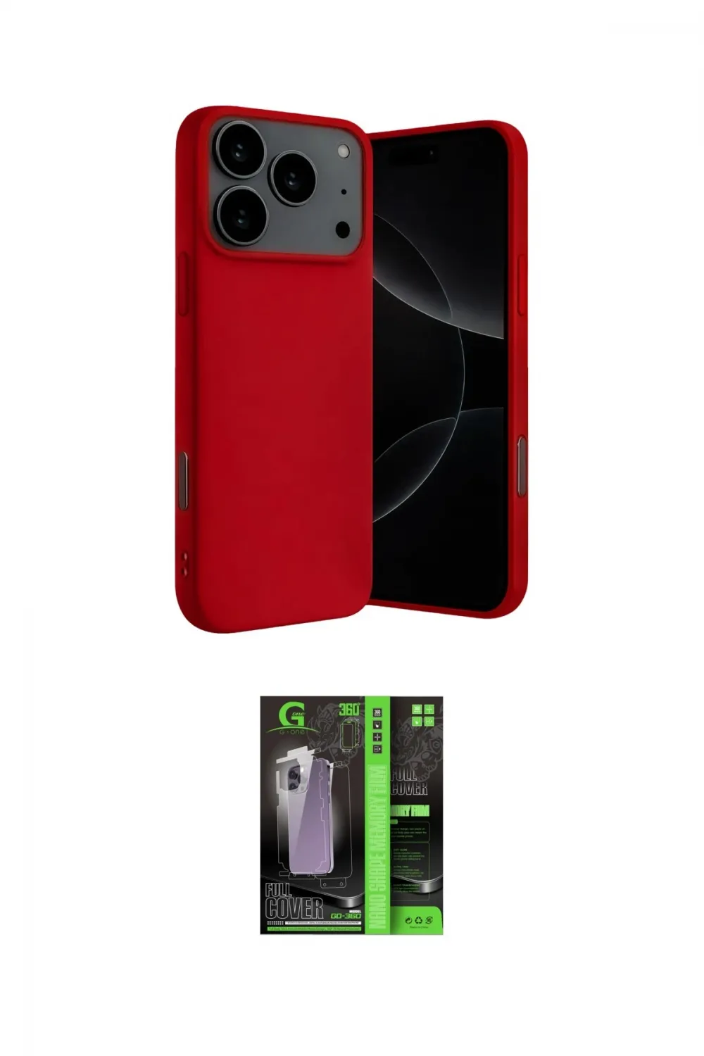 ieg™ iPhone 17 Pro Max Kılıf Ahenk Serisi - Şeffaf 360 Full Body Arka Koruyucu