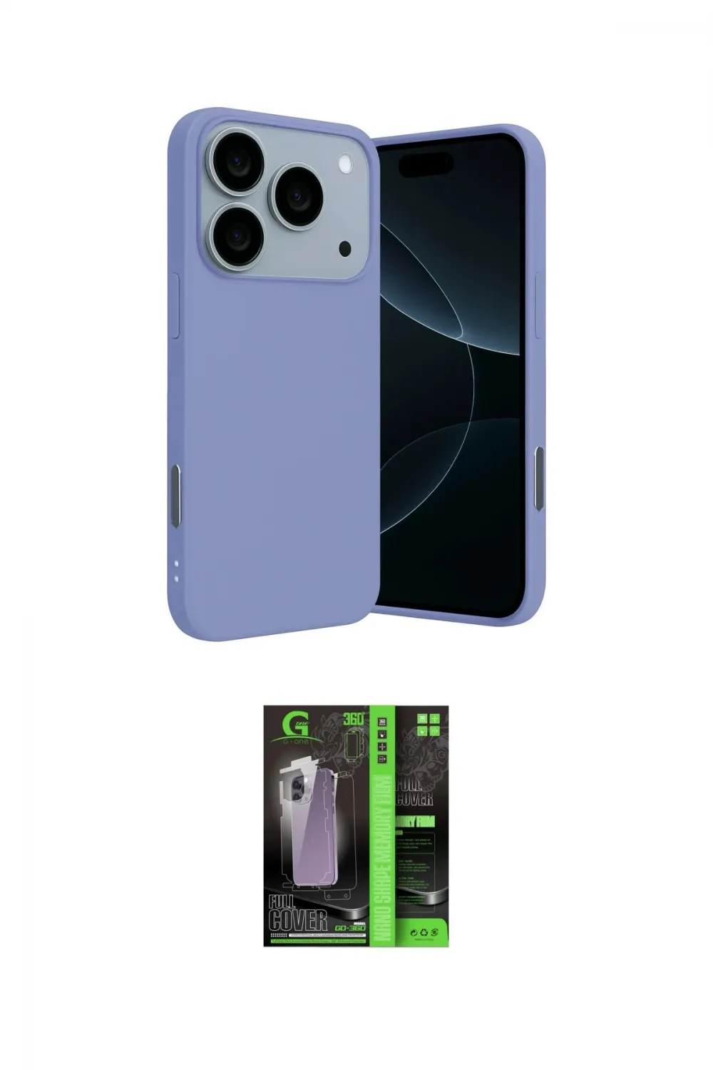 ieg™ iPhone 17 Pro Max Kılıf Ahenk Serisi - Şeffaf 360 Full Body Arka Koruyucu
