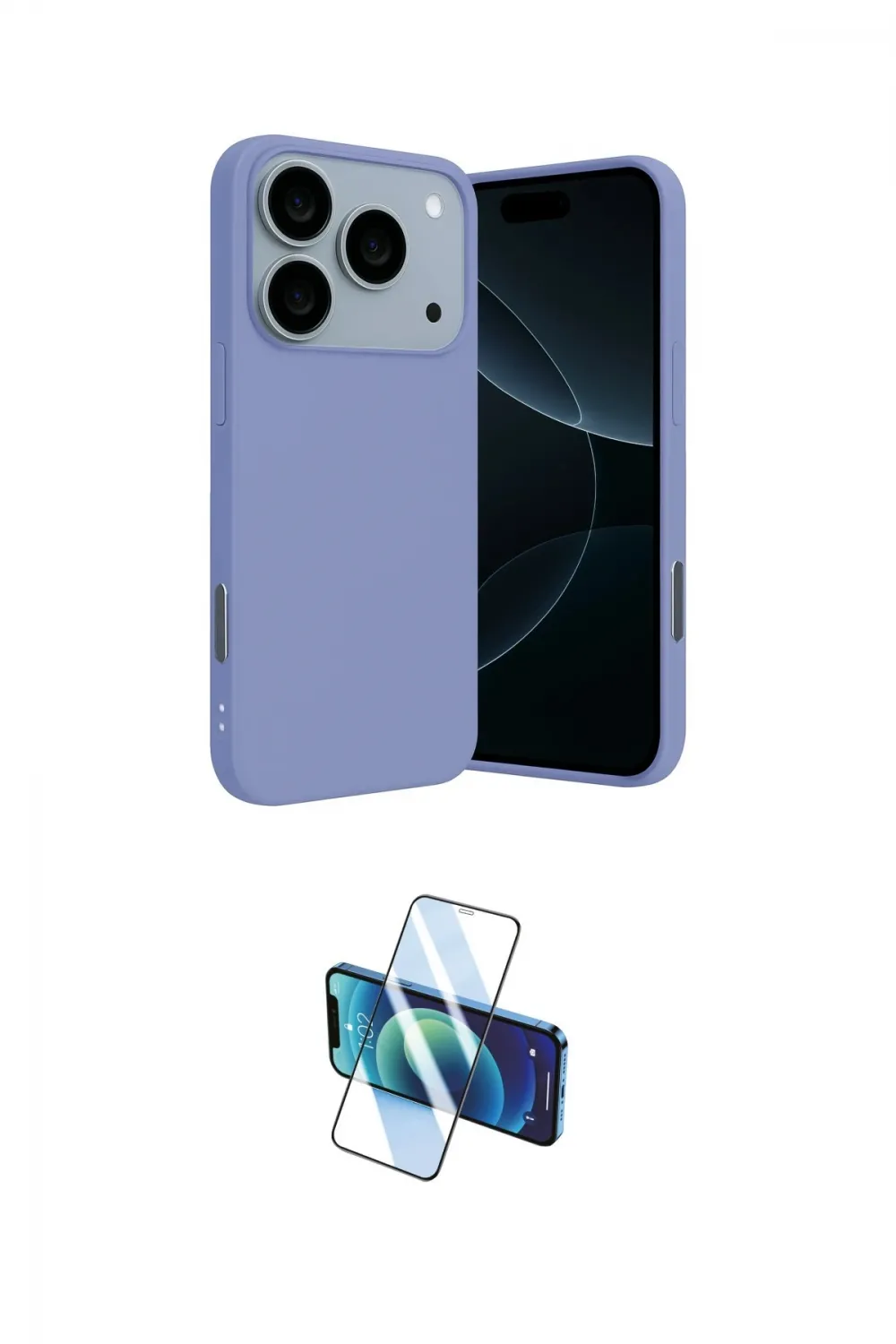 ieg™ iPhone 17 Pro Max Kılıf Ahenk Serisi - Siyah 3D Antistatik Seramik Nano Ekran Koruyucu