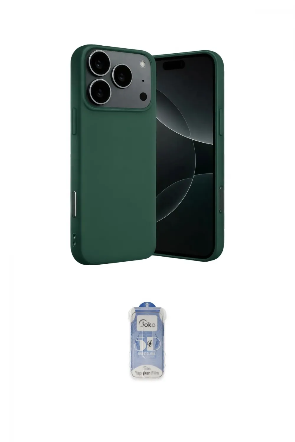 ieg™ iPhone 17 Pro Max Kılıf Ahenk Serisi - Siyah Joko Magic 5D Cam