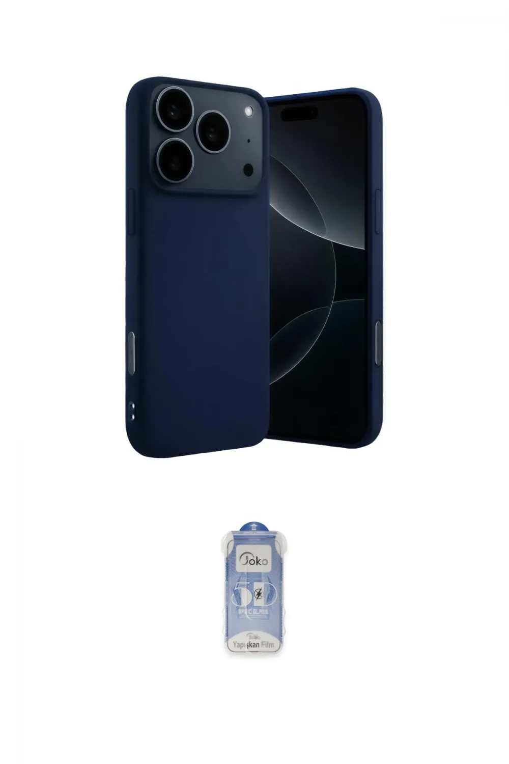 ieg™ iPhone 17 Pro Max Kılıf Ahenk Serisi - Siyah Joko Magic 5D Cam