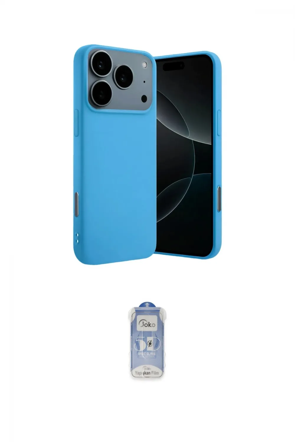 ieg™ iPhone 17 Pro Max Kılıf Ahenk Serisi - Siyah Joko Magic 5D Cam