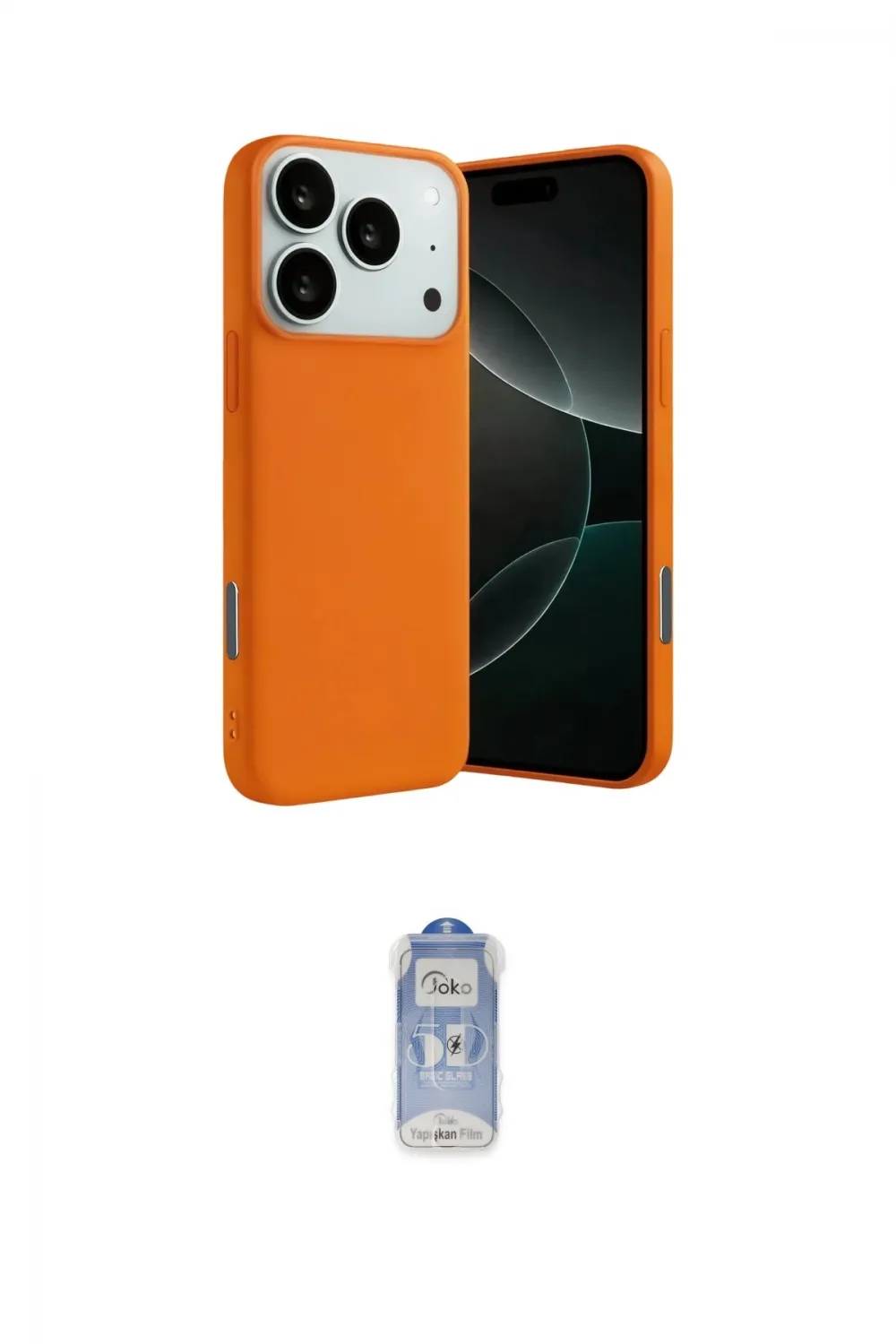 ieg™ iPhone 17 Pro Max Kılıf Ahenk Serisi - Siyah Joko Magic 5D Cam