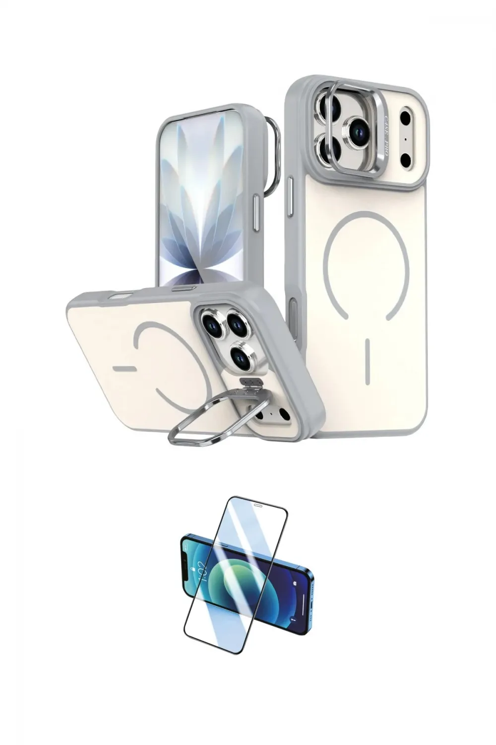 ieg™ iPhone 17 Pro Max Kılıf Çekirdek Klasik - Siyah 3D Antistatik Seramik Nano Ekran Koruyucu
