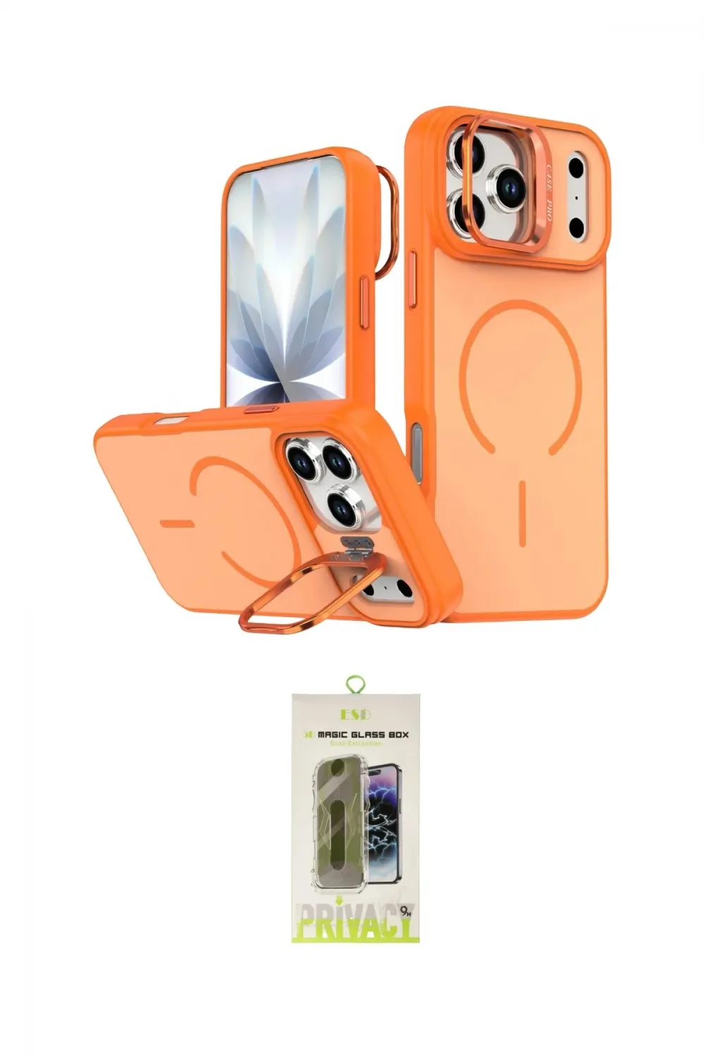 ieg™ iPhone 17 Pro Max Kılıf Çekirdek Klasik - Siyah Joko Magic 5D Hayalet Cam
