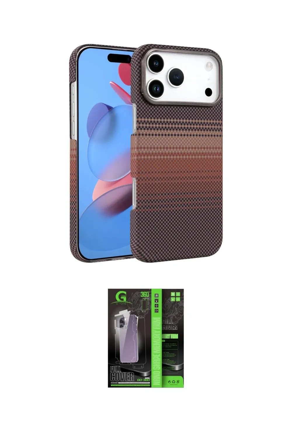 ieg™ iPhone 17 Pro Max Kılıf Doruk Serisi - Şeffaf 360 Full Body Arka Koruyucu