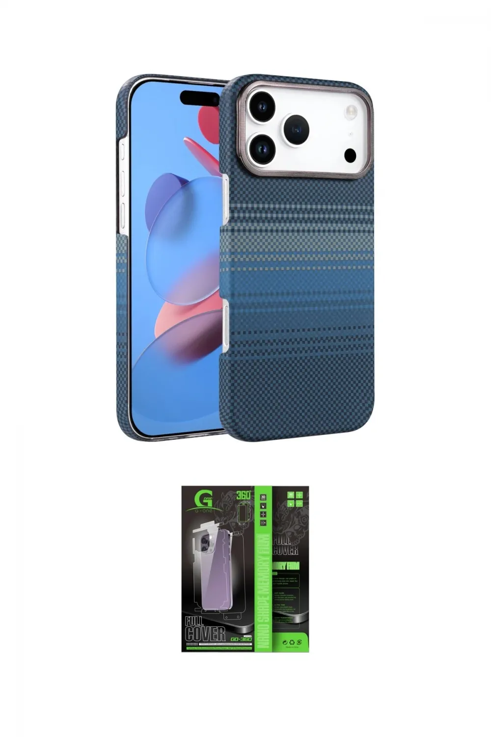 ieg™ iPhone 17 Pro Max Kılıf Doruk Serisi - Şeffaf 360 Full Body Arka Koruyucu