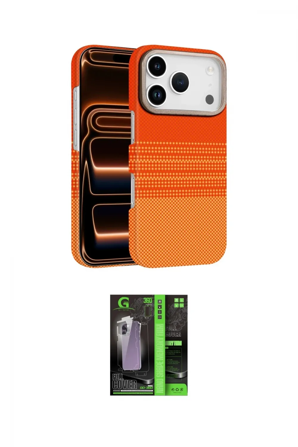ieg™ iPhone 17 Pro Max Kılıf Doruk Serisi - Şeffaf 360 Full Body Arka Koruyucu