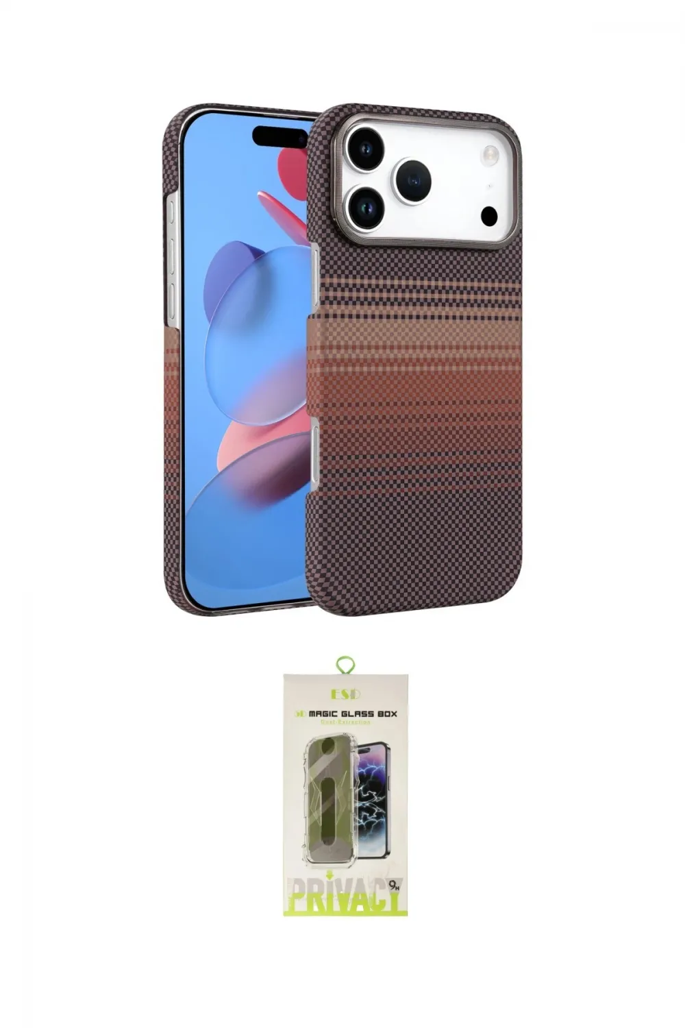 ieg™ iPhone 17 Pro Max Kılıf Doruk Serisi - Siyah Joko Magic 5D Hayalet Cam