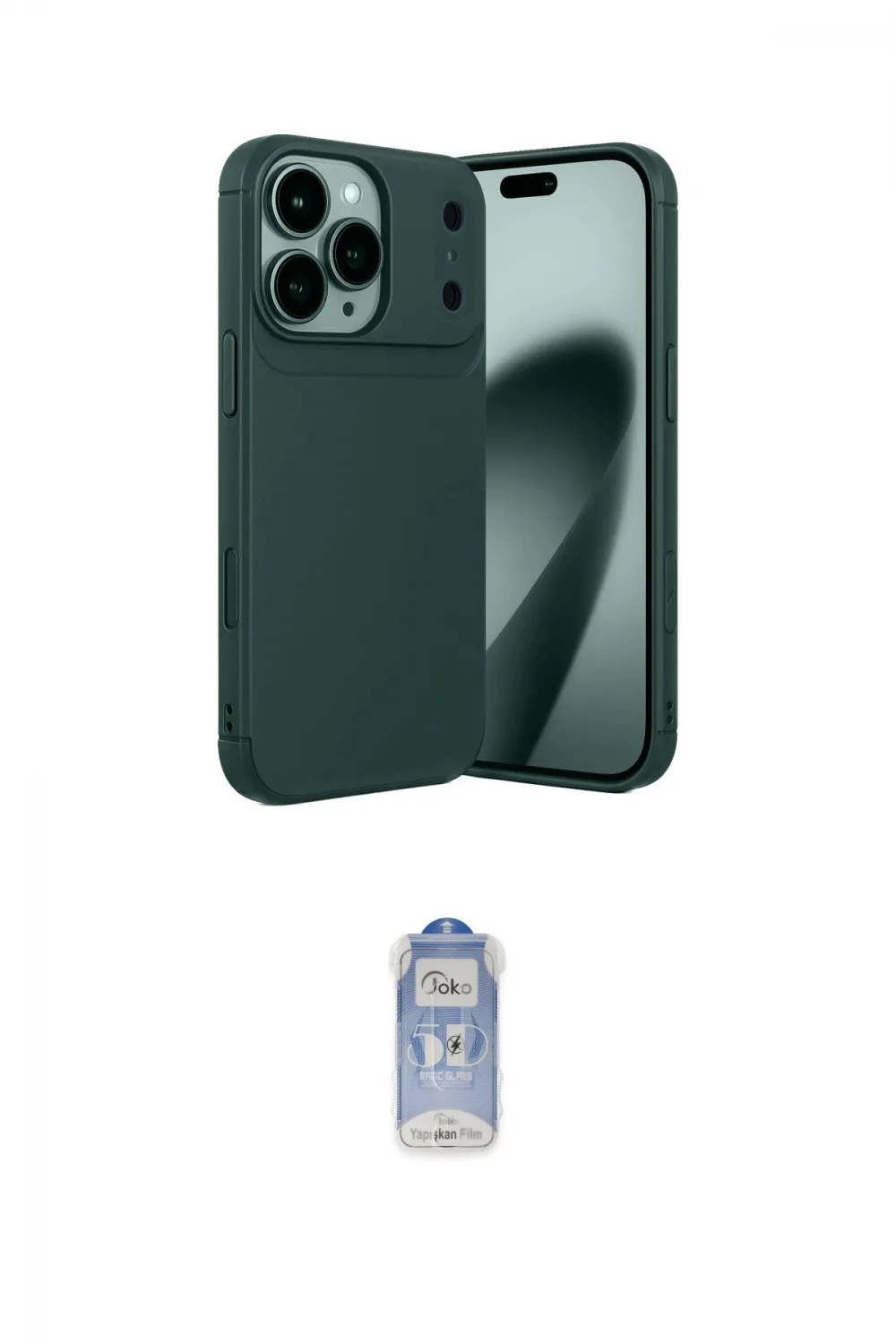 ieg™ iPhone 17 Pro Max Kılıf Eksen Form Prime - Siyah Joko Magic 5D Cam