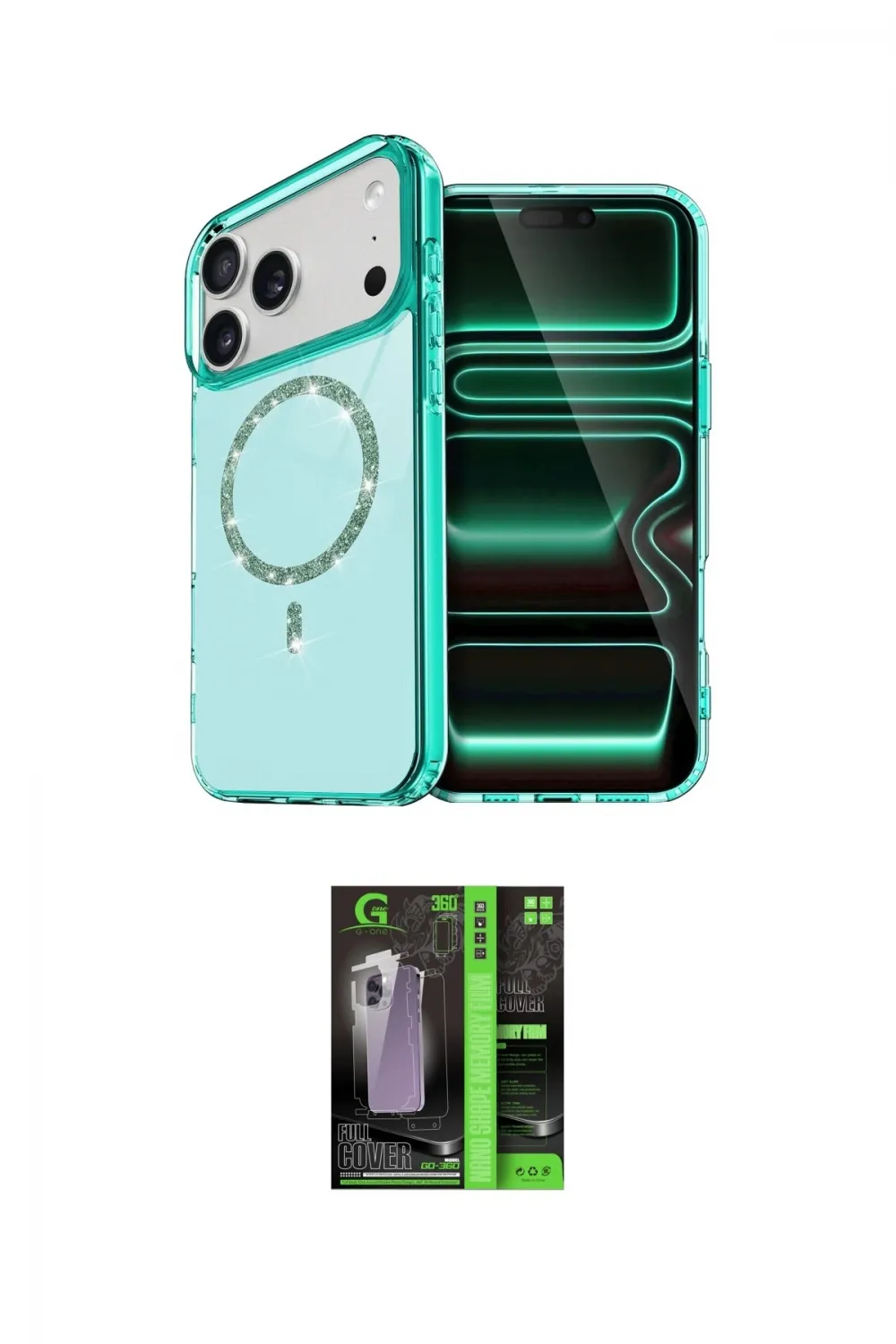 ieg™ iPhone 17 Pro Max Kılıf Kıvılcım Form Prime - Siyah 360 Mat Full Body Arka Koruyucu