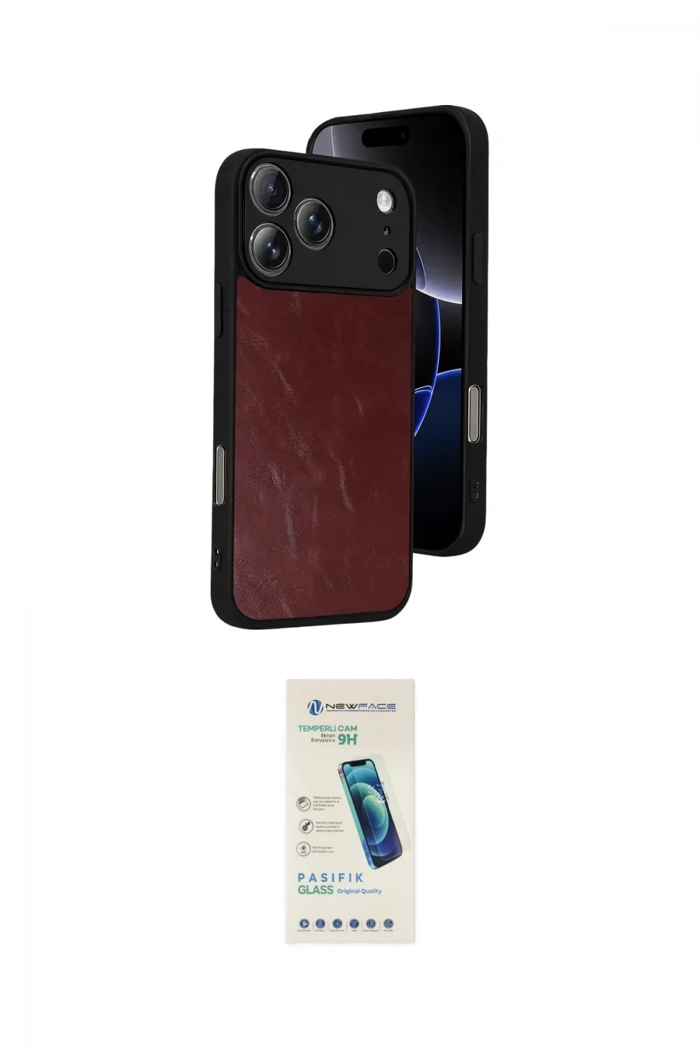 ieg™ iPhone 17 Pro Max Kılıf Kıvılcım Işık Serisi - Şeffaf Pasifik Cam Ekran Koruyucu