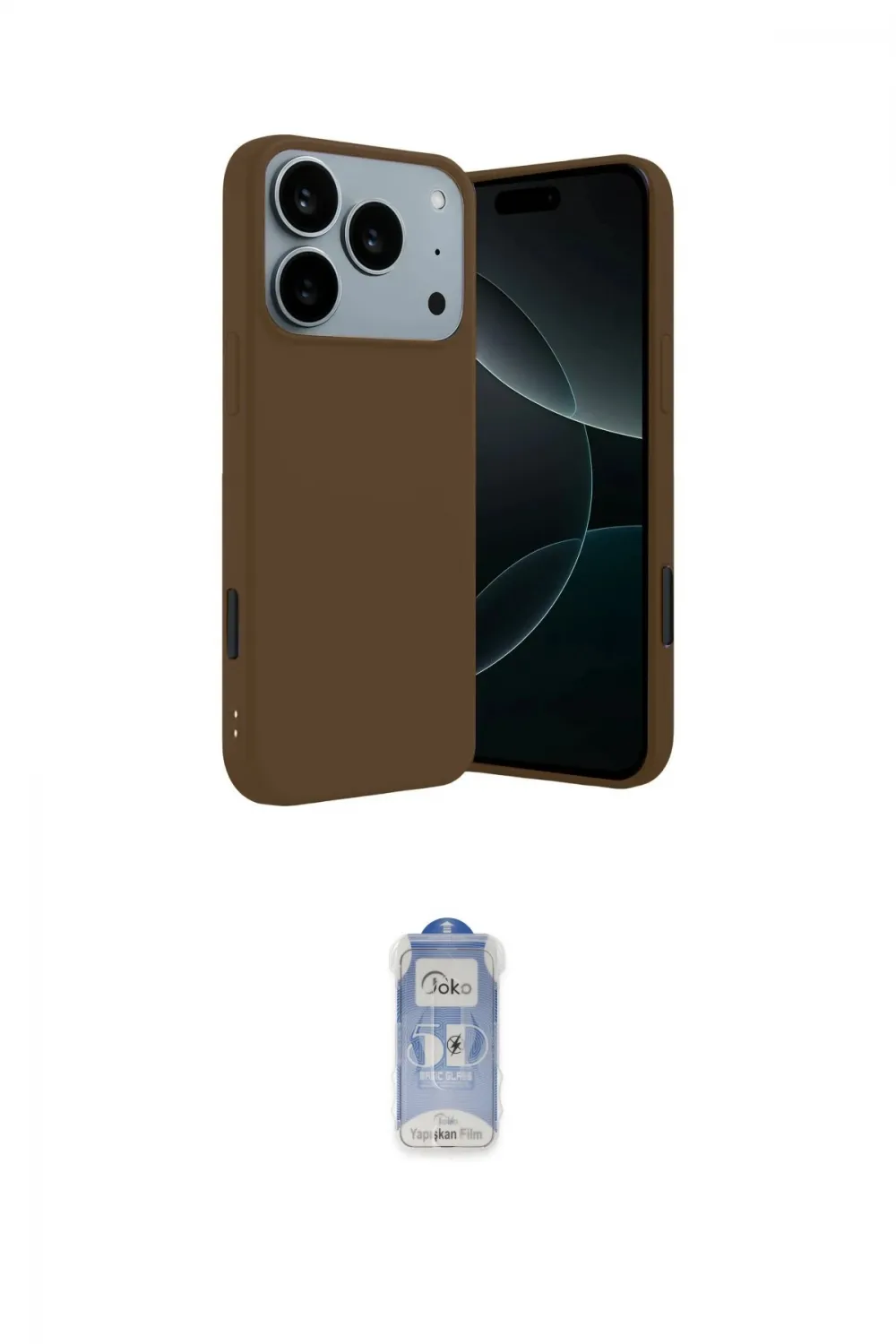 ieg™ iPhone 17 Pro Max Kılıf Kozmos Yansıma Özel Seri - Siyah Joko Magic 5D Cam