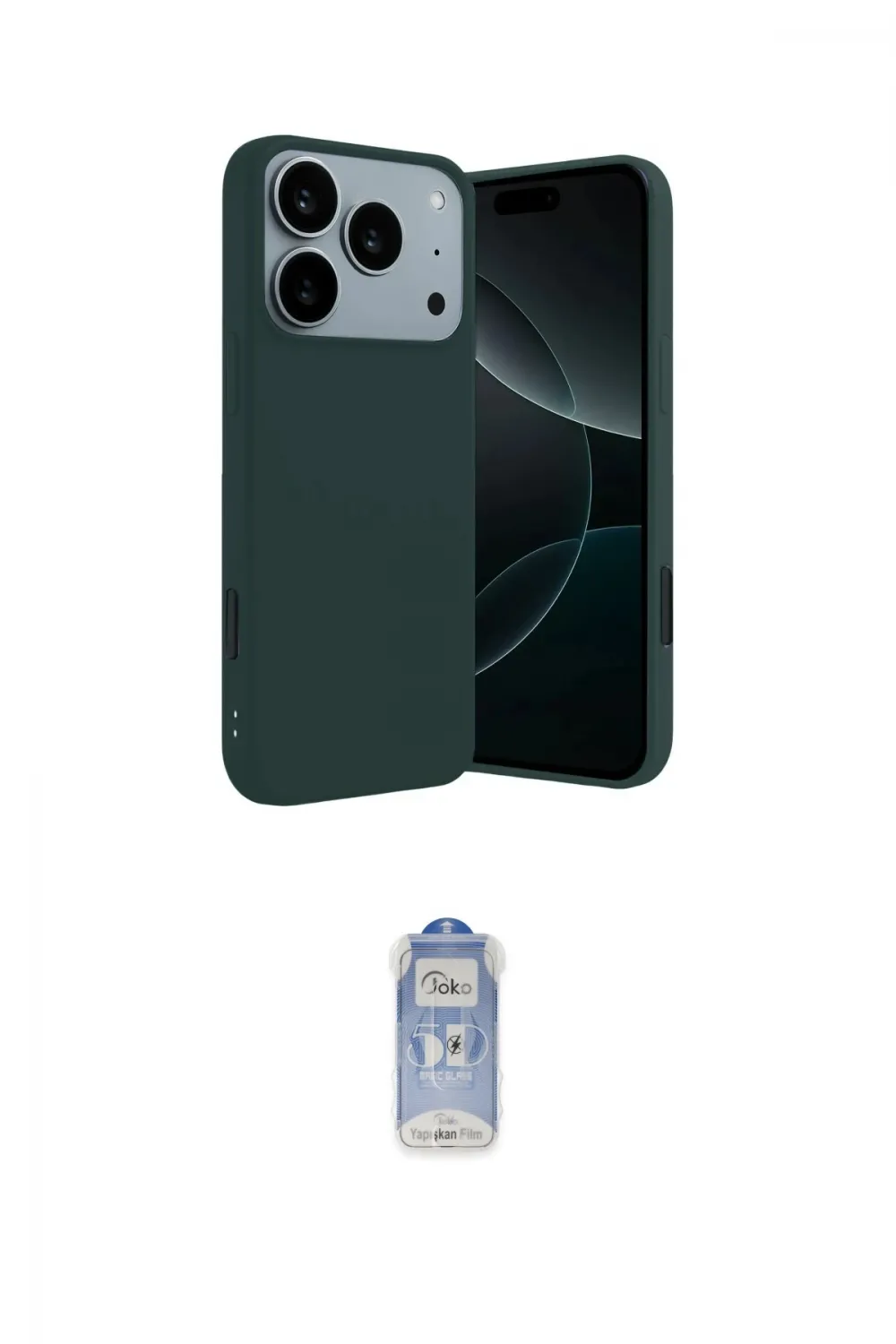 ieg™ iPhone 17 Pro Max Kılıf Kozmos Yansıma Özel Seri - Siyah Joko Magic 5D Cam