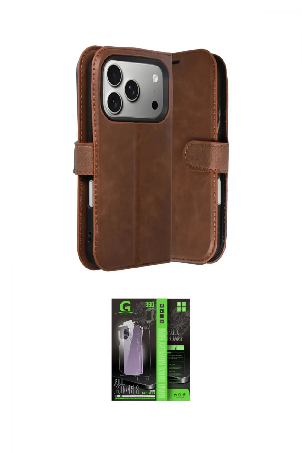 ieg™ iPhone 17 Pro Max Kılıf Siluet Işık Serisi - Şeffaf 360 Full Body Arka Koruyucu