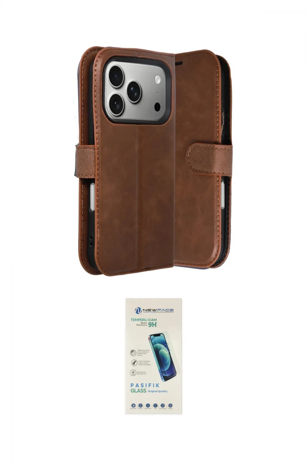 ieg™ iPhone 17 Pro Max Kılıf Siluet Işık Serisi - Şeffaf Pasifik Cam Ekran Koruyucu