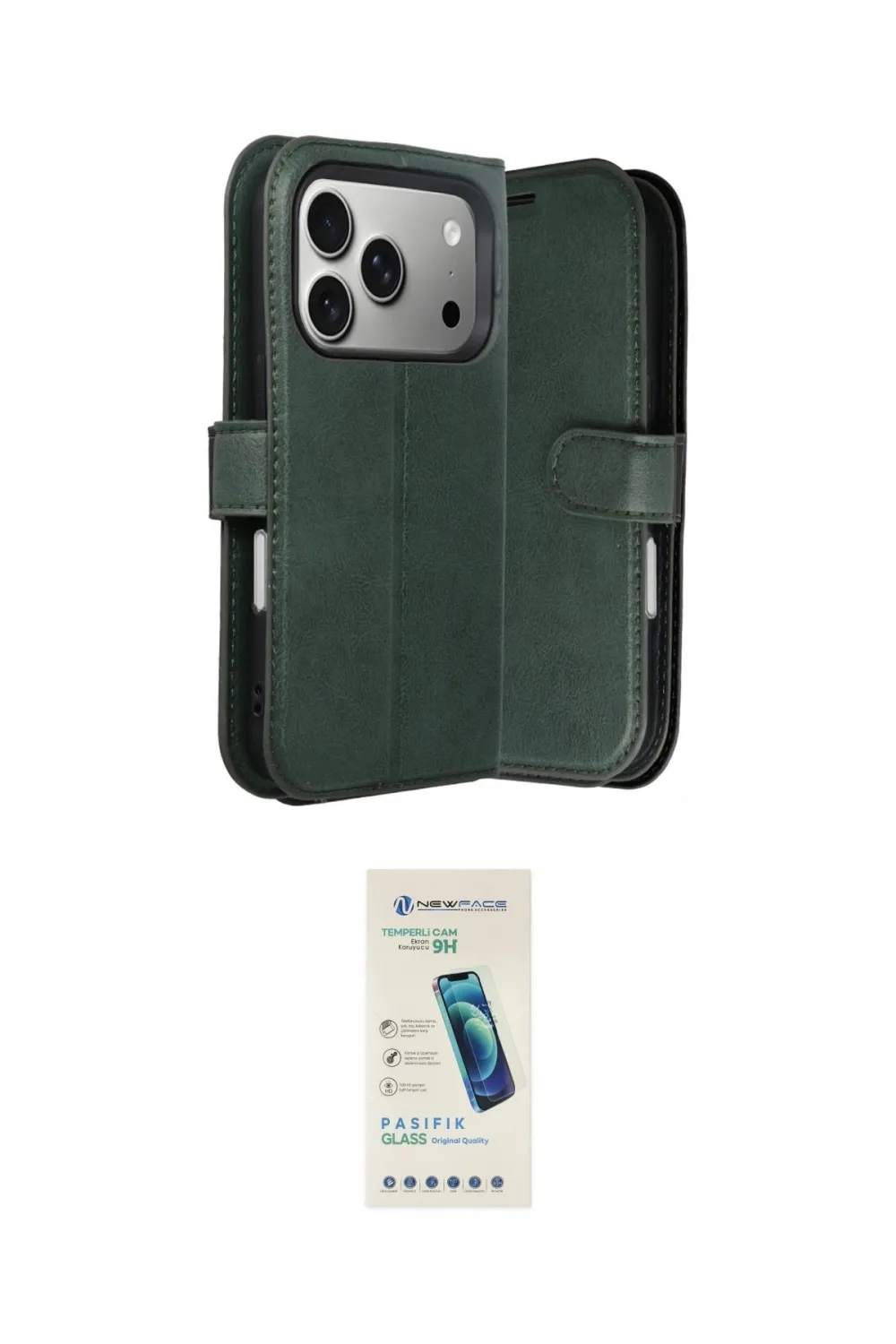 ieg™ iPhone 17 Pro Max Kılıf Siluet Işık Serisi - Şeffaf Pasifik Cam Ekran Koruyucu