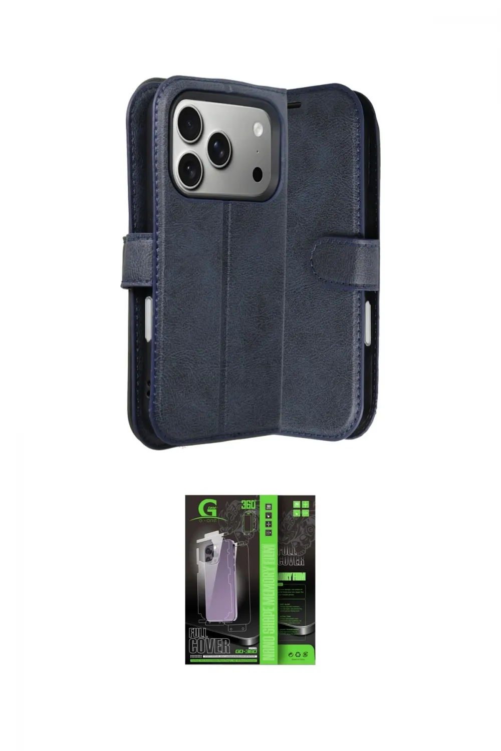 ieg™ iPhone 17 Pro Max Kılıf Siluet Işık Serisi - Siyah 360 Mat Full Body Arka Koruyucu