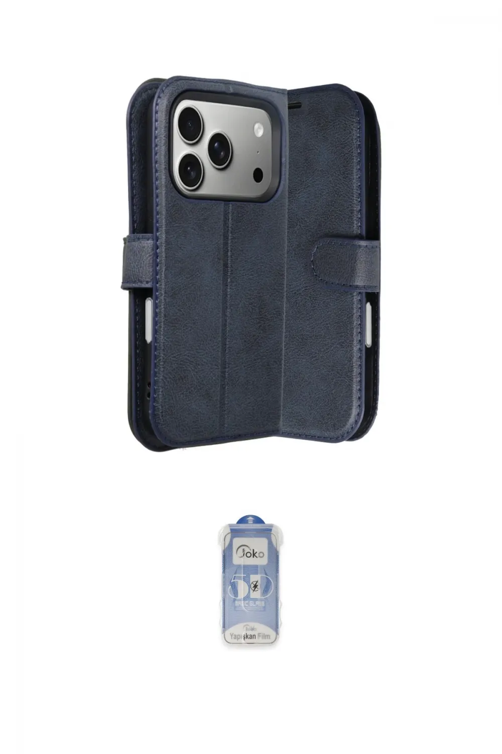 ieg™ iPhone 17 Pro Max Kılıf Siluet Işık Serisi - Siyah Joko Magic 5D Cam
